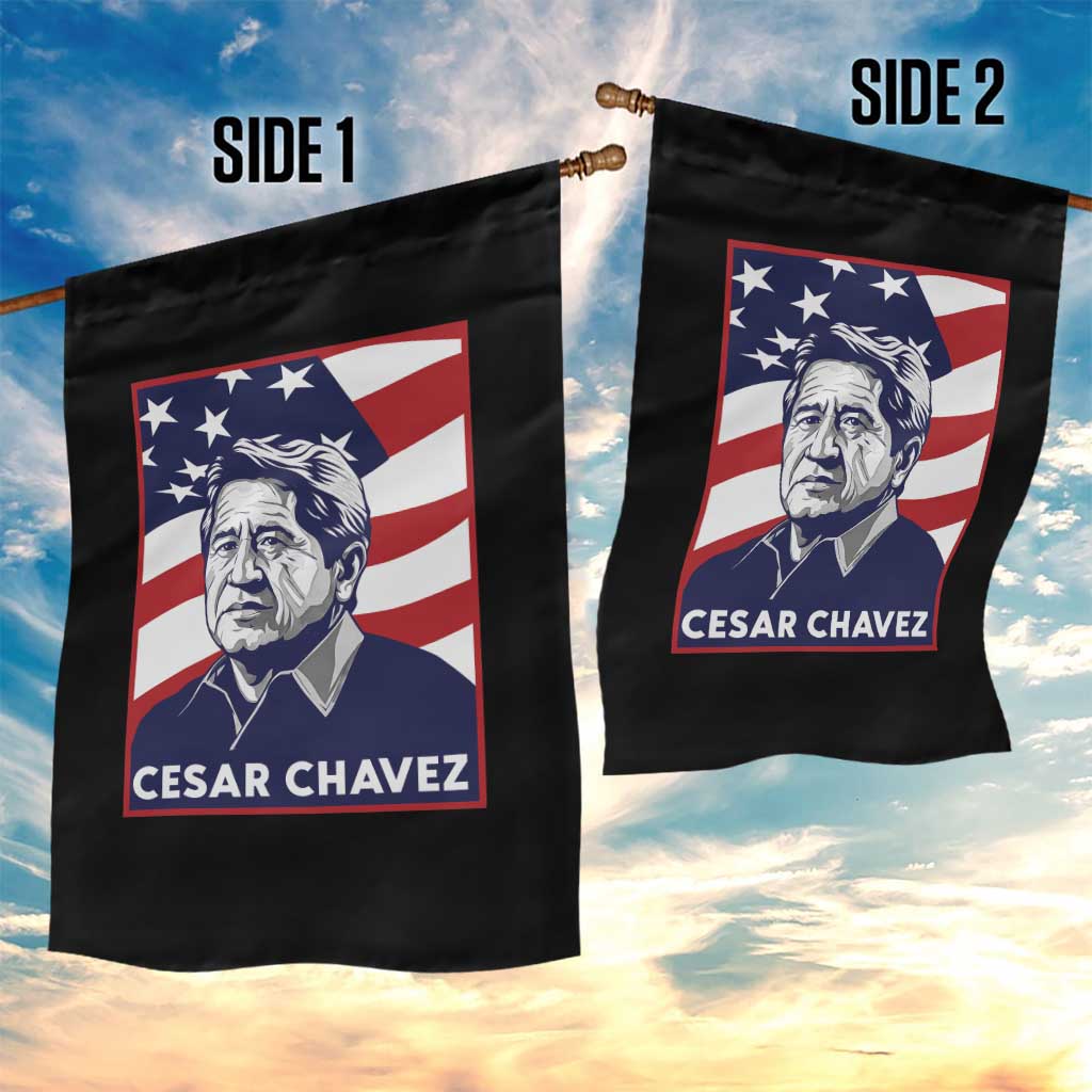 Cesar Chavez Garden Flag Labor Leader Mexican American Pride