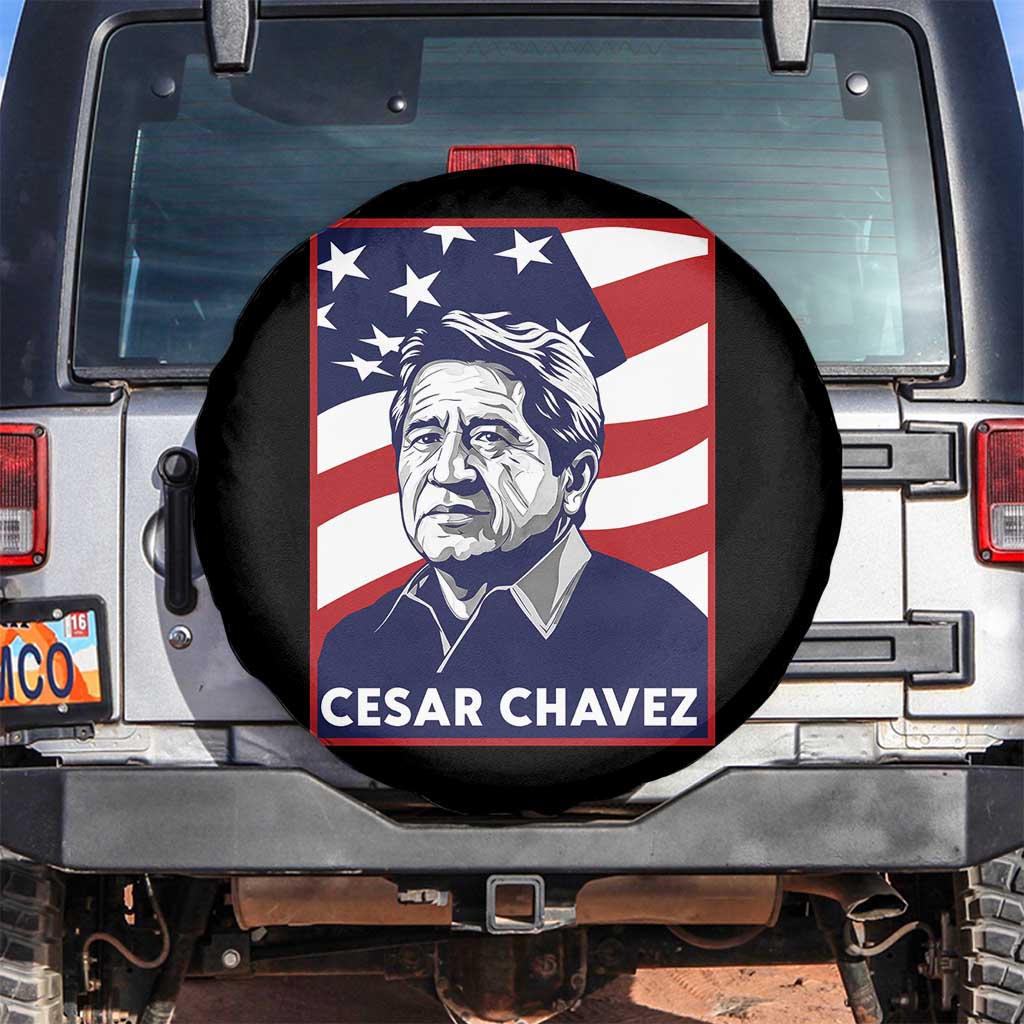Cesar Chavez Spare Tire Cover Labor Leader Mexican American Pride