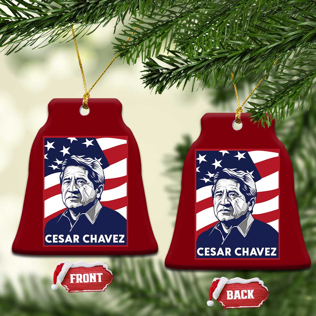 Cesar Chavez Ceramic Ornament Labor Leader Mexican American Pride