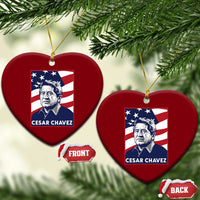 Cesar Chavez Ceramic Ornament Labor Leader Mexican American Pride