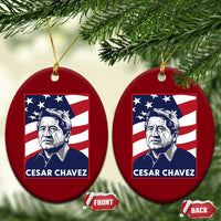 Cesar Chavez Ceramic Ornament Labor Leader Mexican American Pride