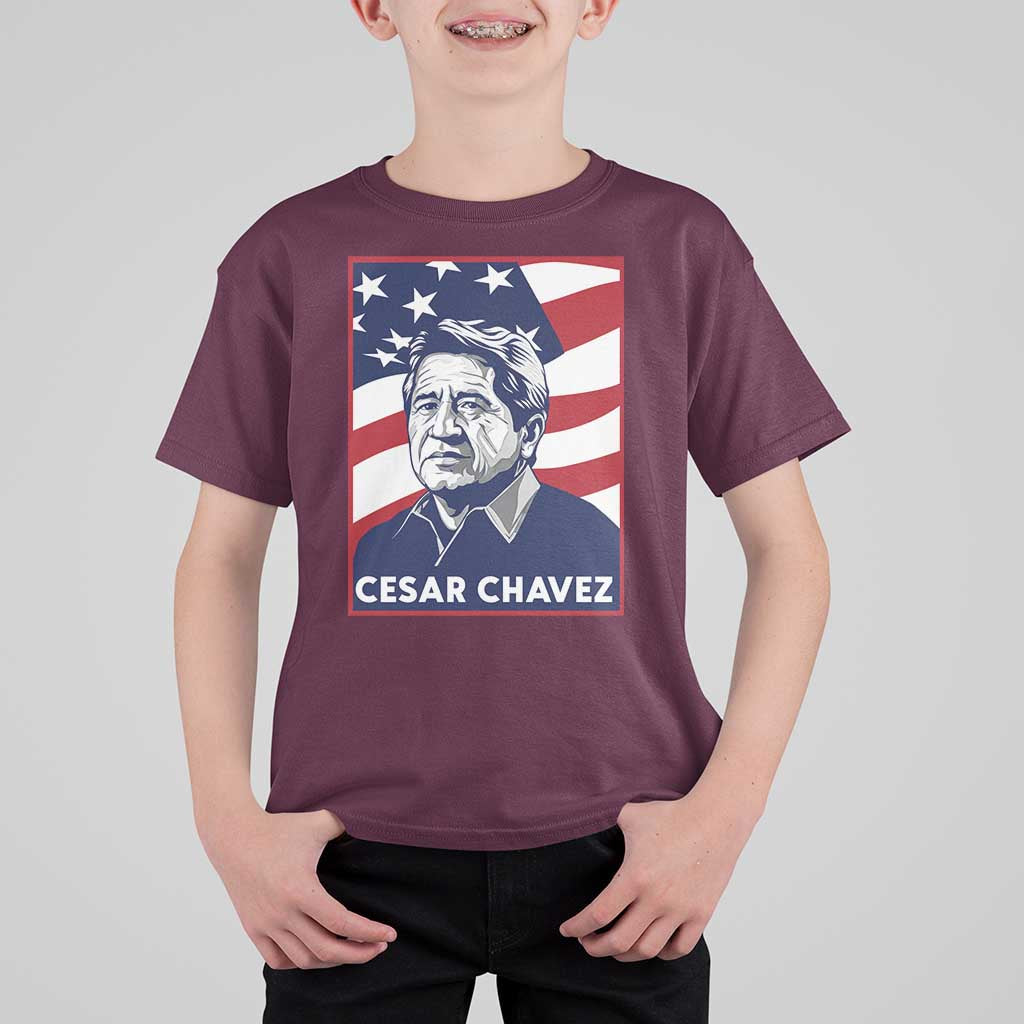 Cesar Chavez T Shirt For Kid Labor Leader Mexican American Pride