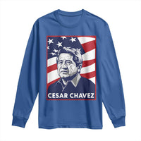 Cesar Chavez Long Sleeve Shirt Labor Leader Mexican American Pride