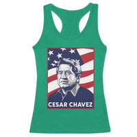 Cesar Chavez Racerback Tank Top Labor Leader Mexican American Pride