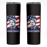 Cesar Chavez Skinny Tumbler Labor Leader Mexican American Pride
