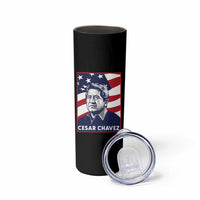 Cesar Chavez Skinny Tumbler Labor Leader Mexican American Pride