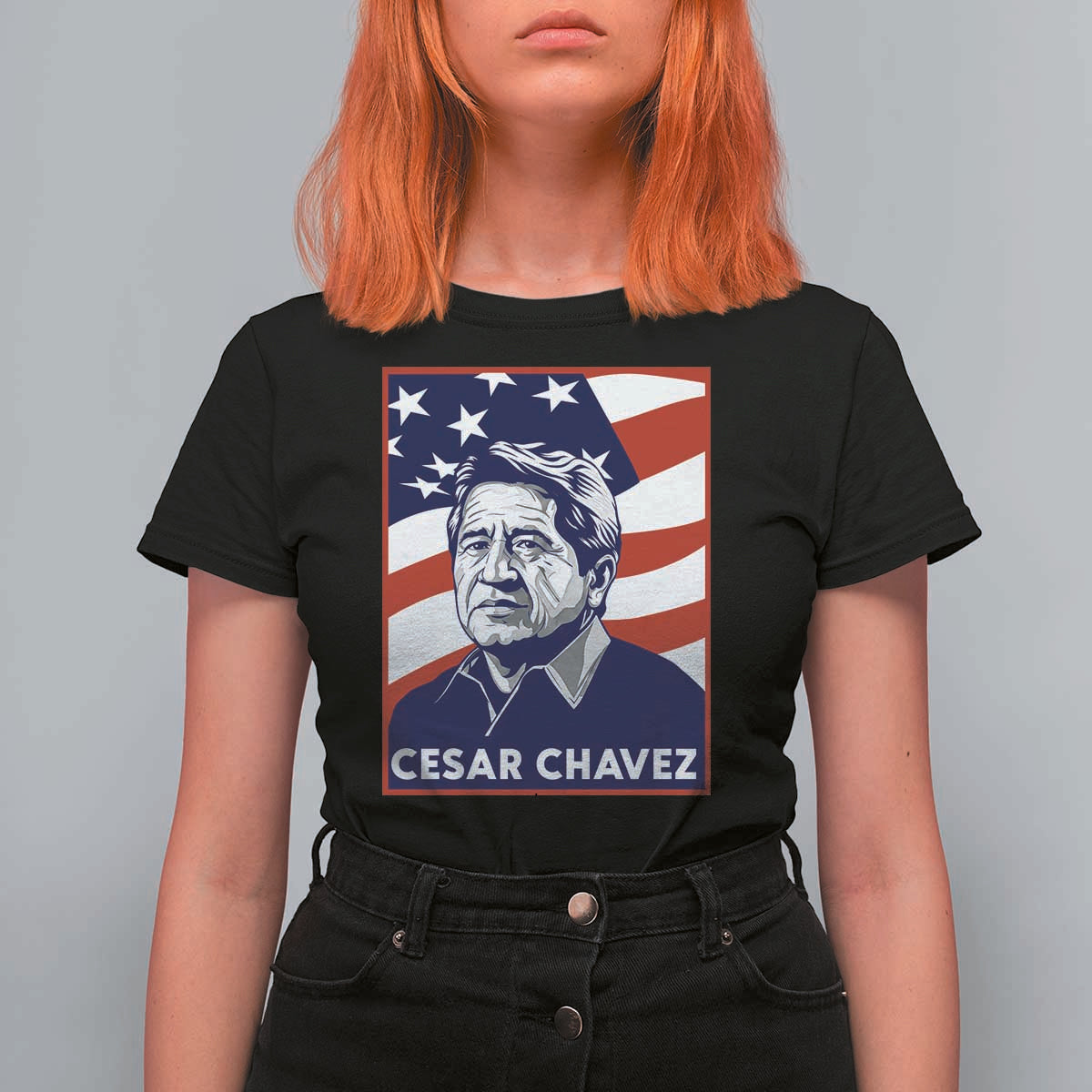 Cesar Chavez T Shirt For Women Labor Leader Mexican American Pride