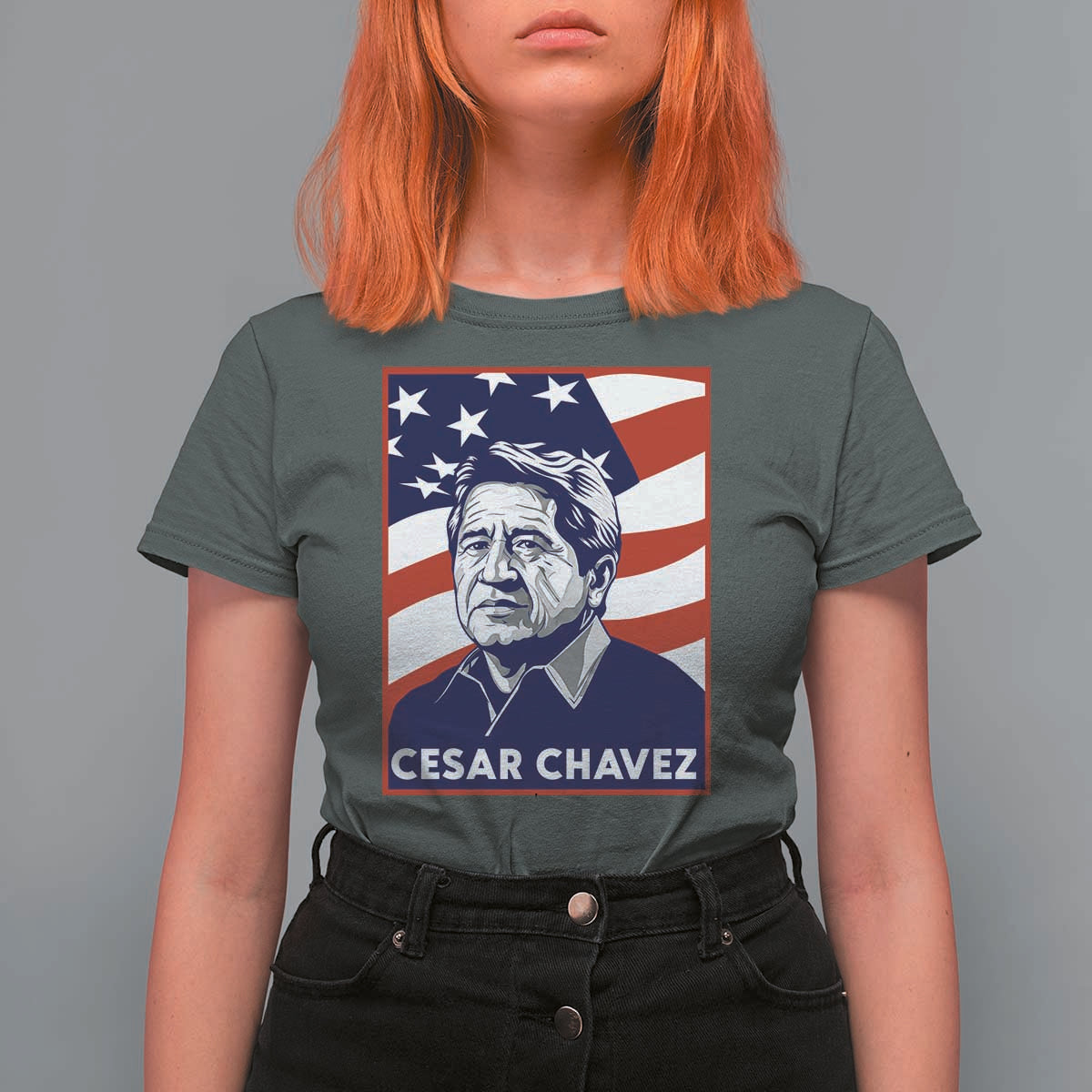 Cesar Chavez T Shirt For Women Labor Leader Mexican American Pride
