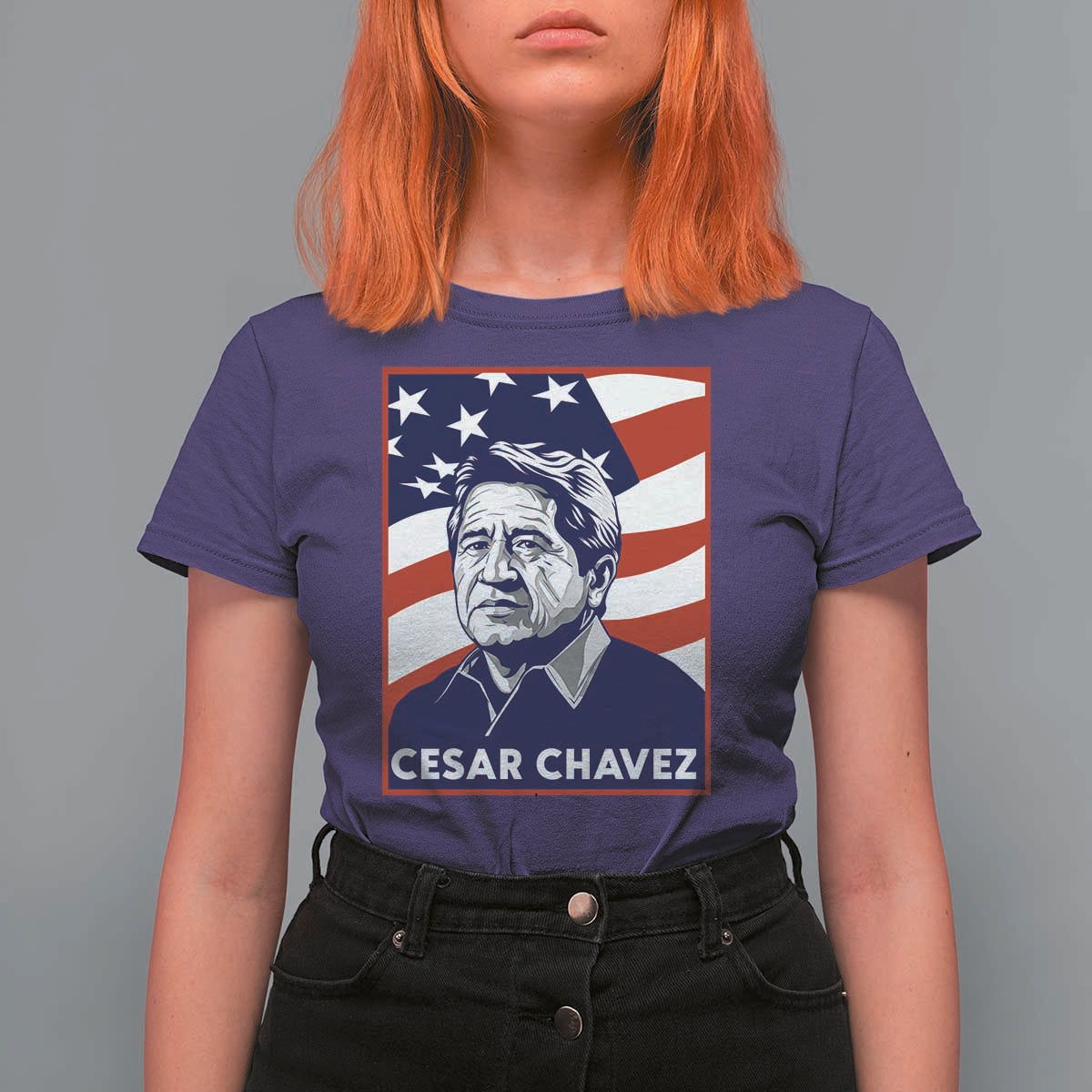 Cesar Chavez T Shirt For Women Labor Leader Mexican American Pride