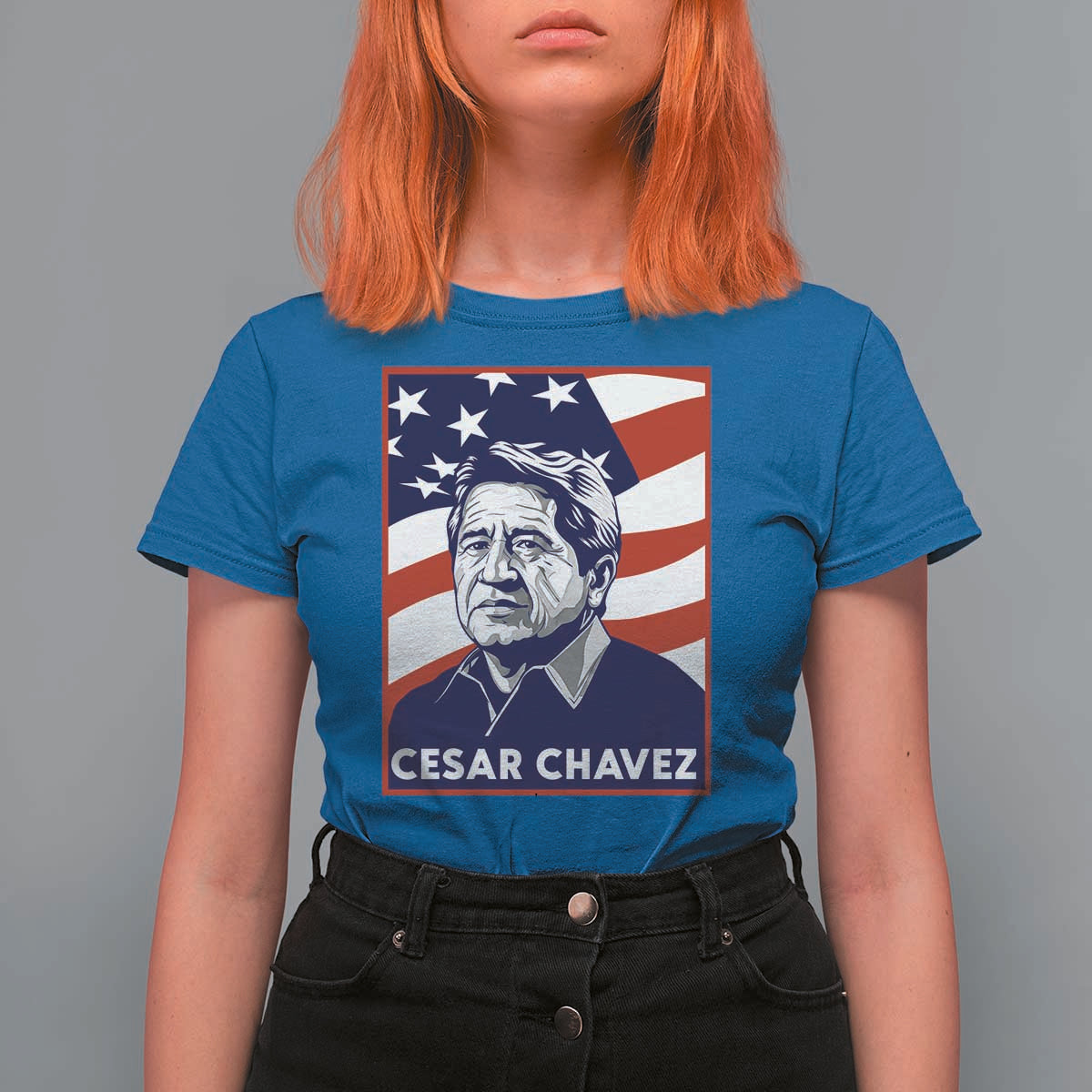 Cesar Chavez T Shirt For Women Labor Leader Mexican American Pride