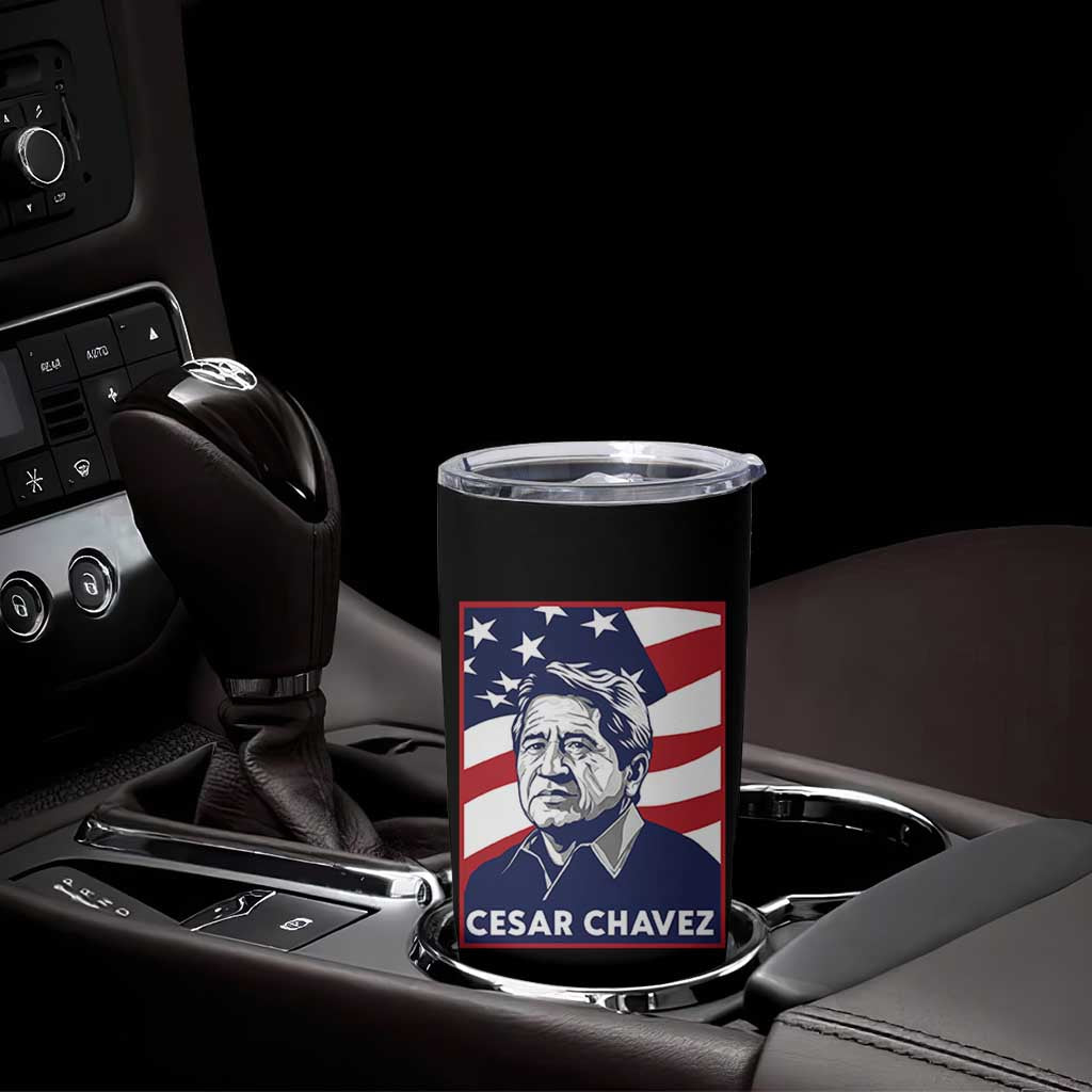 Cesar Chavez Tumbler Cup Labor Leader Mexican American Pride