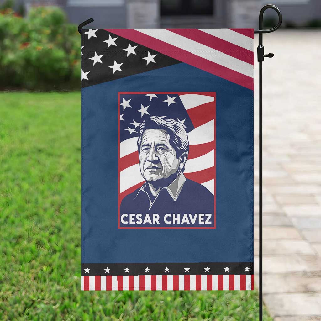 Cesar Chavez Garden Flag Labor Leader Mexican American Pride