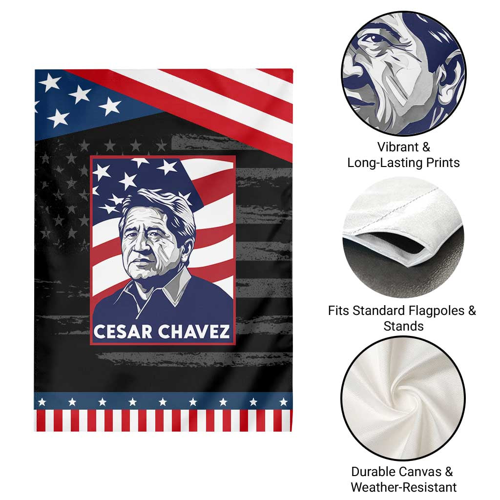 Cesar Chavez Garden Flag Labor Leader Mexican American Pride
