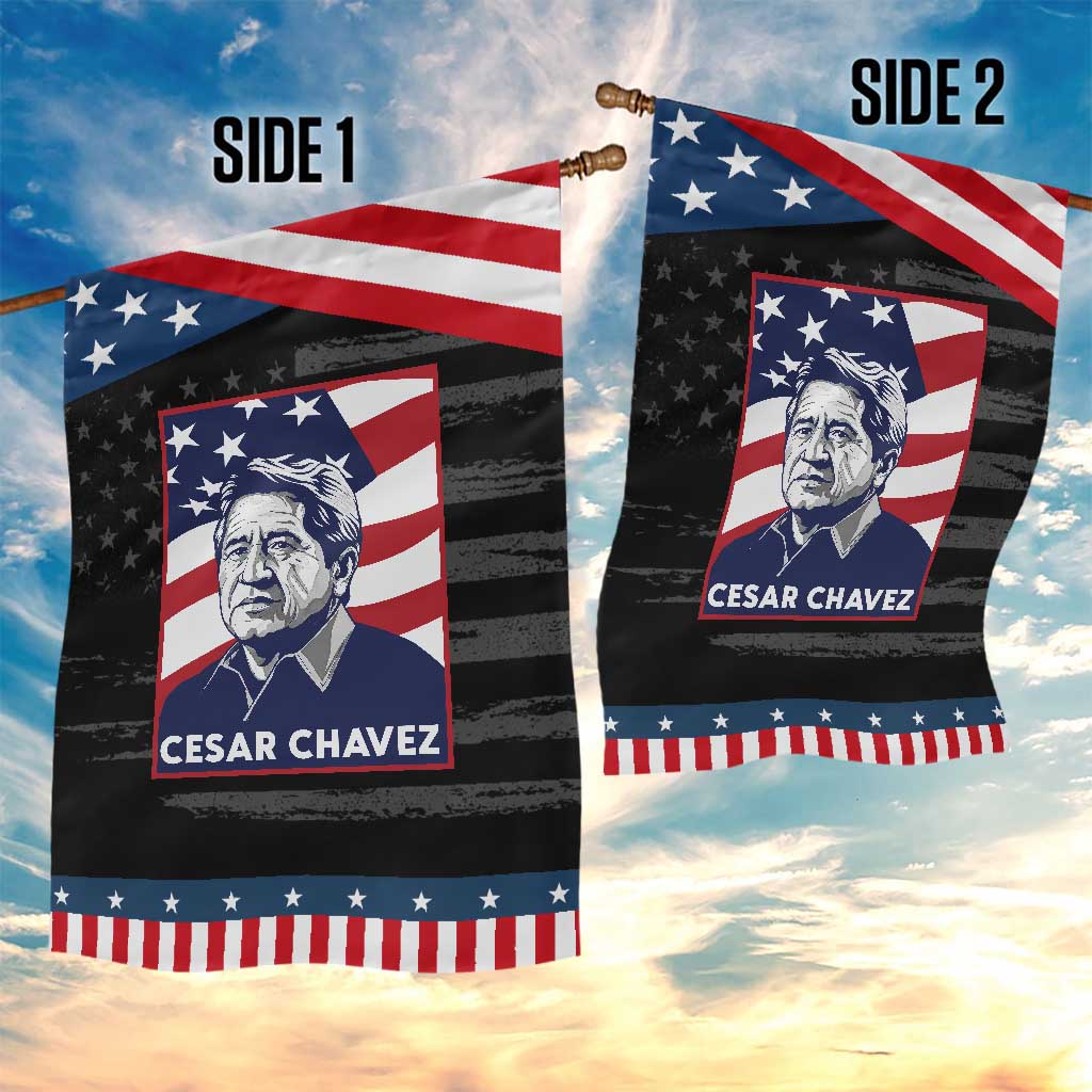 Cesar Chavez Garden Flag Labor Leader Mexican American Pride
