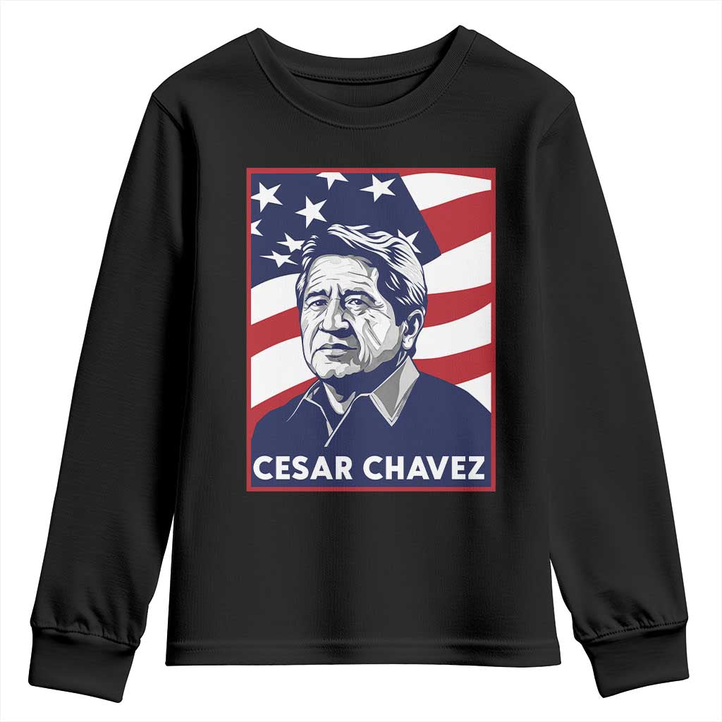 Cesar Chavez Youth Sweatshirt Labor Leader Mexican American Pride