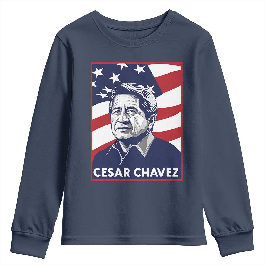 Cesar Chavez Youth Sweatshirt Labor Leader Mexican American Pride
