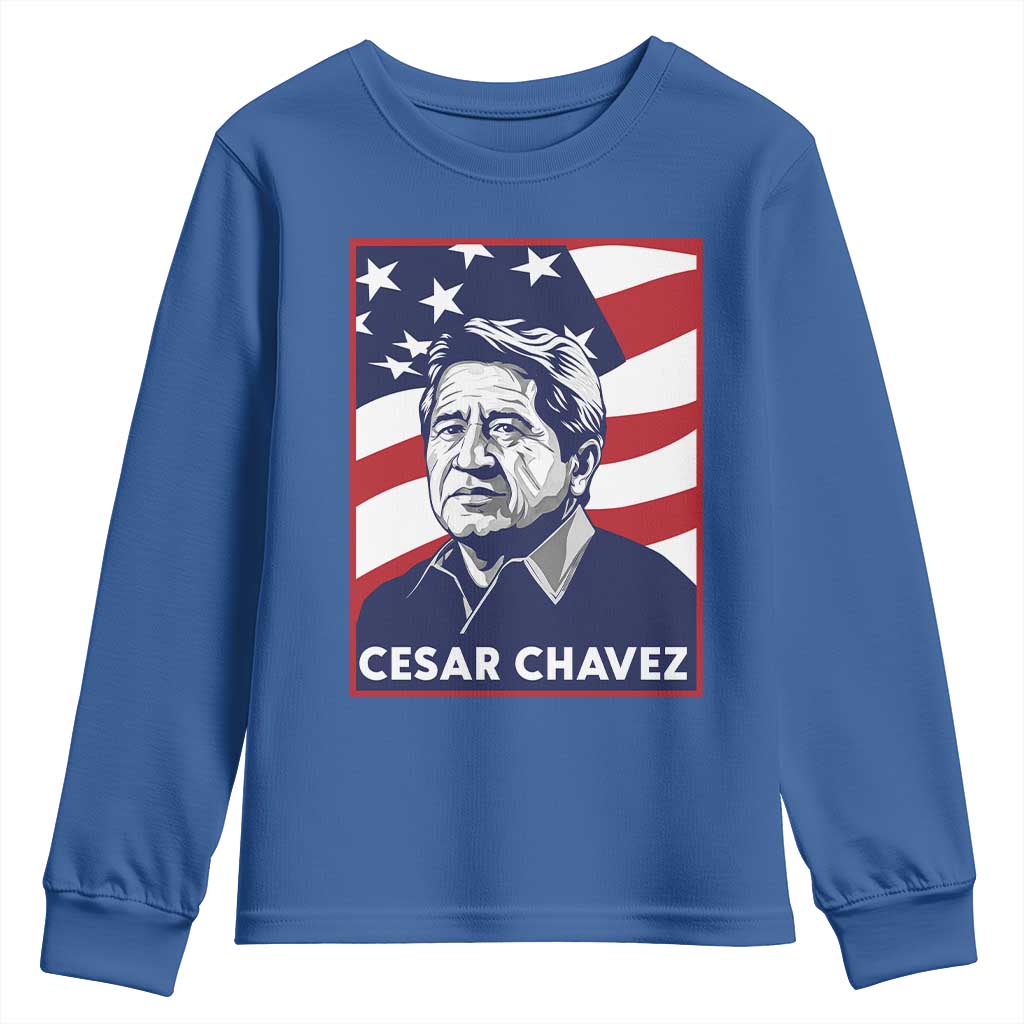 Cesar Chavez Youth Sweatshirt Labor Leader Mexican American Pride