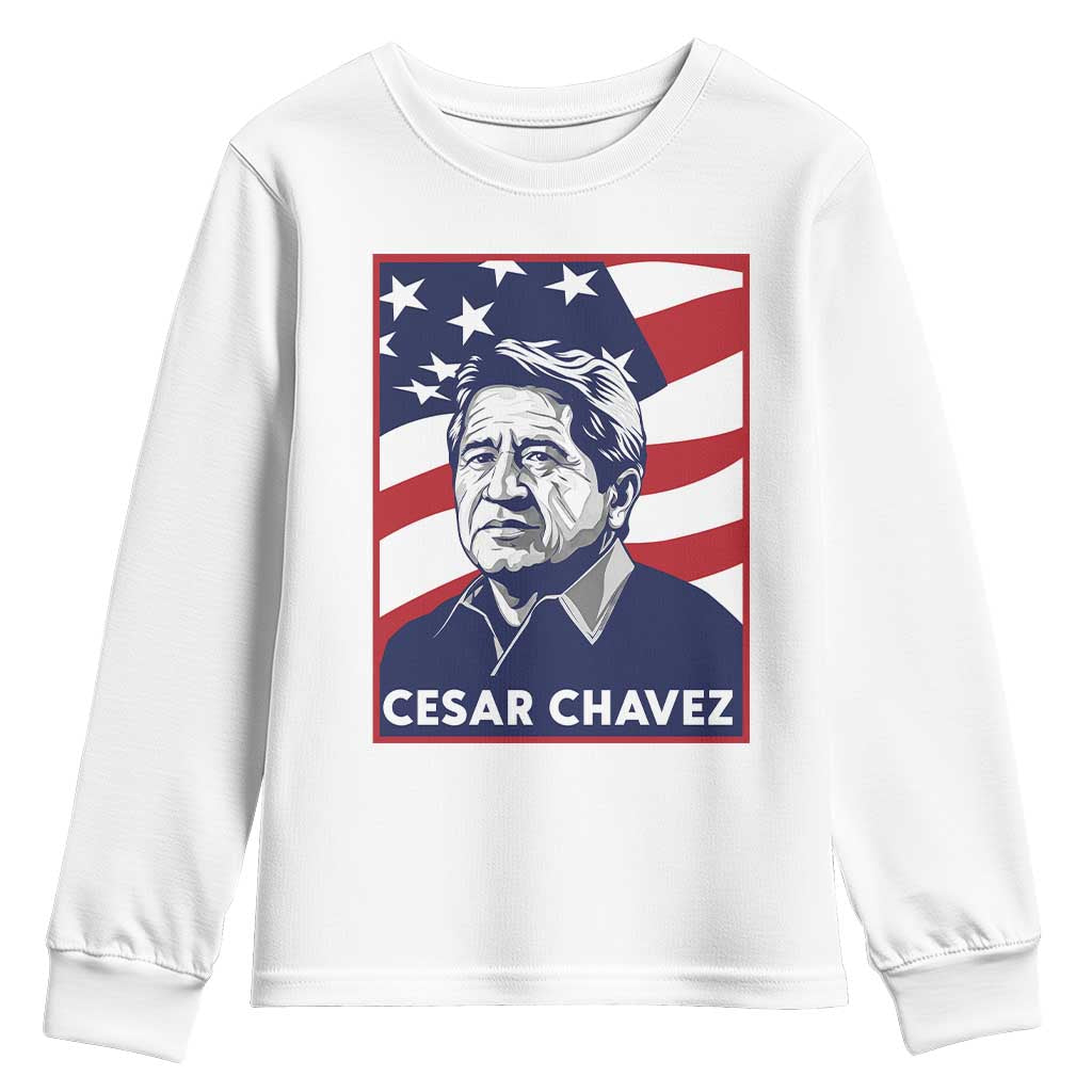 Cesar Chavez Youth Sweatshirt Labor Leader Mexican American Pride