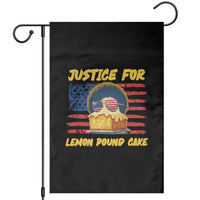 Justice For Lemon Pound Cake Garden Flag Funny US Flag Cake Parody Rap Free Speech
