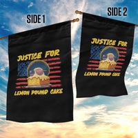 Justice For Lemon Pound Cake Garden Flag Funny US Flag Cake Parody Rap Free Speech