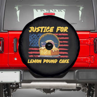 Justice For Lemon Pound Cake Spare Tire Cover Funny US Flag Cake Parody Rap Free Speech