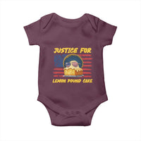Justice For Lemon Pound Cake Baby Onesie Funny US Flag Cake Parody Rap Free Speech