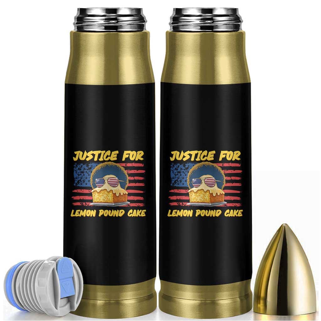 Justice For Lemon Pound Cake Bullet Tumbler Funny US Flag Cake Parody Rap Free Speech