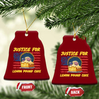 Justice For Lemon Pound Cake Ceramic Ornament Funny US Flag Cake Parody Rap Free Speech