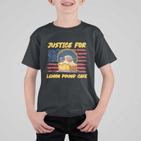 Justice For Lemon Pound Cake T Shirt For Kid Funny US Flag Cake Parody Rap Free Speech