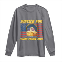 Justice For Lemon Pound Cake Long Sleeve Shirt Funny US Flag Cake Parody Rap Free Speech