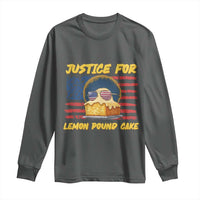 Justice For Lemon Pound Cake Long Sleeve Shirt Funny US Flag Cake Parody Rap Free Speech