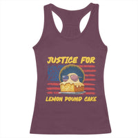 Justice For Lemon Pound Cake Racerback Tank Top Funny US Flag Cake Parody Rap Free Speech
