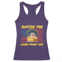 Justice For Lemon Pound Cake Racerback Tank Top Funny US Flag Cake Parody Rap Free Speech