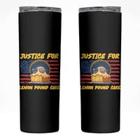 Justice For Lemon Pound Cake Skinny Tumbler Funny US Flag Cake Parody Rap Free Speech