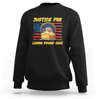 Justice For Lemon Pound Cake Sweatshirt Funny US Flag Cake Parody Rap Free Speech