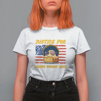 Justice For Lemon Pound Cake T Shirt For Women Funny US Flag Cake Parody Rap Free Speech