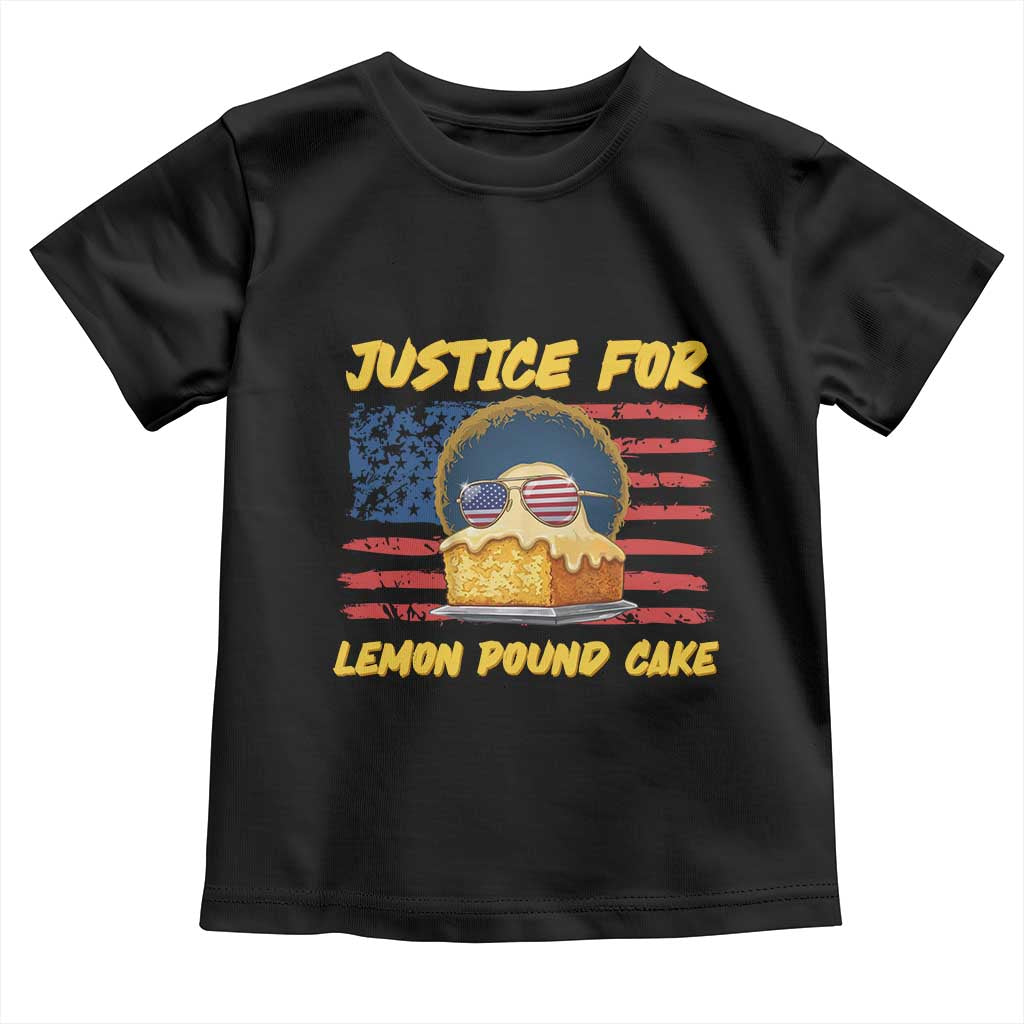 Justice For Lemon Pound Cake Toddler T Shirt Funny US Flag Cake Parody Rap Free Speech