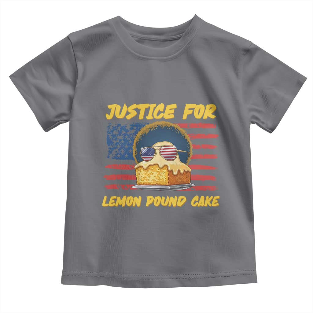 Justice For Lemon Pound Cake Toddler T Shirt Funny US Flag Cake Parody Rap Free Speech