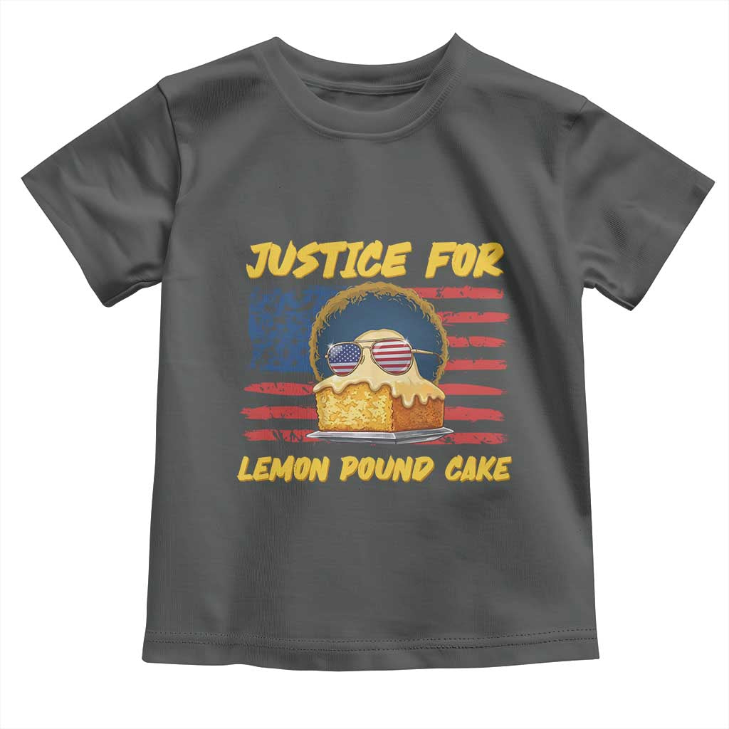 Justice For Lemon Pound Cake Toddler T Shirt Funny US Flag Cake Parody Rap Free Speech