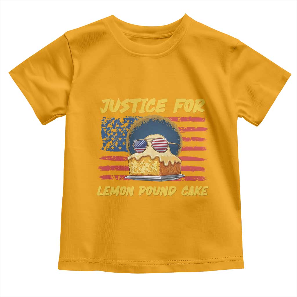 Justice For Lemon Pound Cake Toddler T Shirt Funny US Flag Cake Parody Rap Free Speech