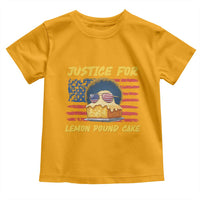 Justice For Lemon Pound Cake Toddler T Shirt Funny US Flag Cake Parody Rap Free Speech