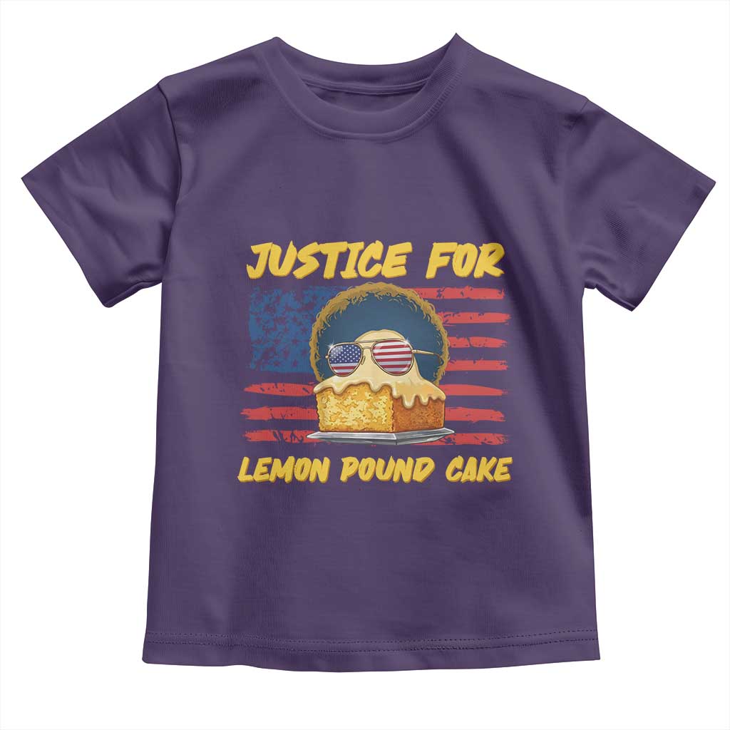 Justice For Lemon Pound Cake Toddler T Shirt Funny US Flag Cake Parody Rap Free Speech
