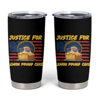Justice For Lemon Pound Cake Tumbler Cup Funny US Flag Cake Parody Rap Free Speech