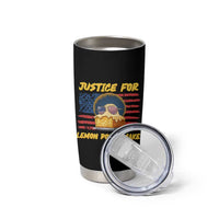 Justice For Lemon Pound Cake Tumbler Cup Funny US Flag Cake Parody Rap Free Speech