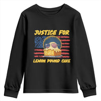 Justice For Lemon Pound Cake Youth Sweatshirt Funny US Flag Cake Parody Rap Free Speech