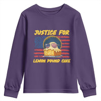 Justice For Lemon Pound Cake Youth Sweatshirt Funny US Flag Cake Parody Rap Free Speech