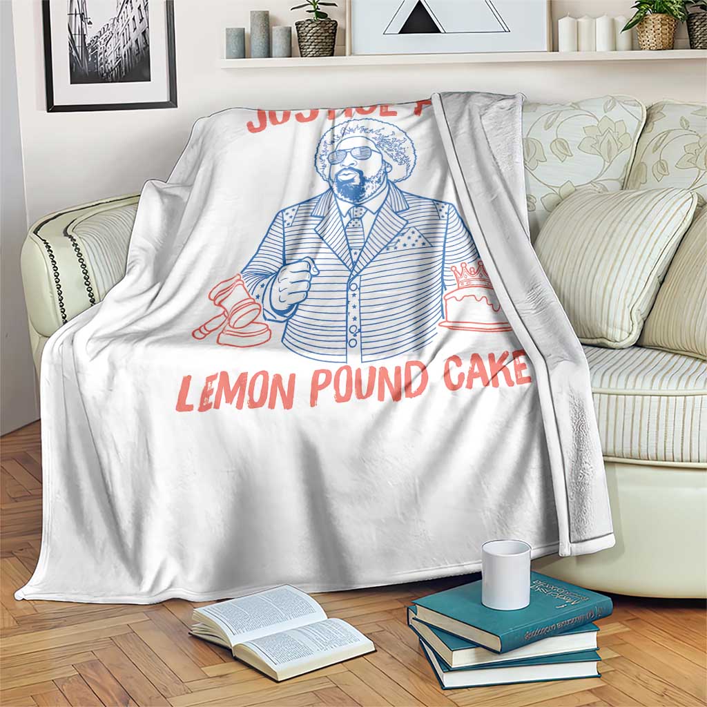 Justice For Lemon Pound Cake Throw Blanket Viral Trend Free Speech