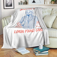 Justice For Lemon Pound Cake Throw Blanket Viral Trend Free Speech