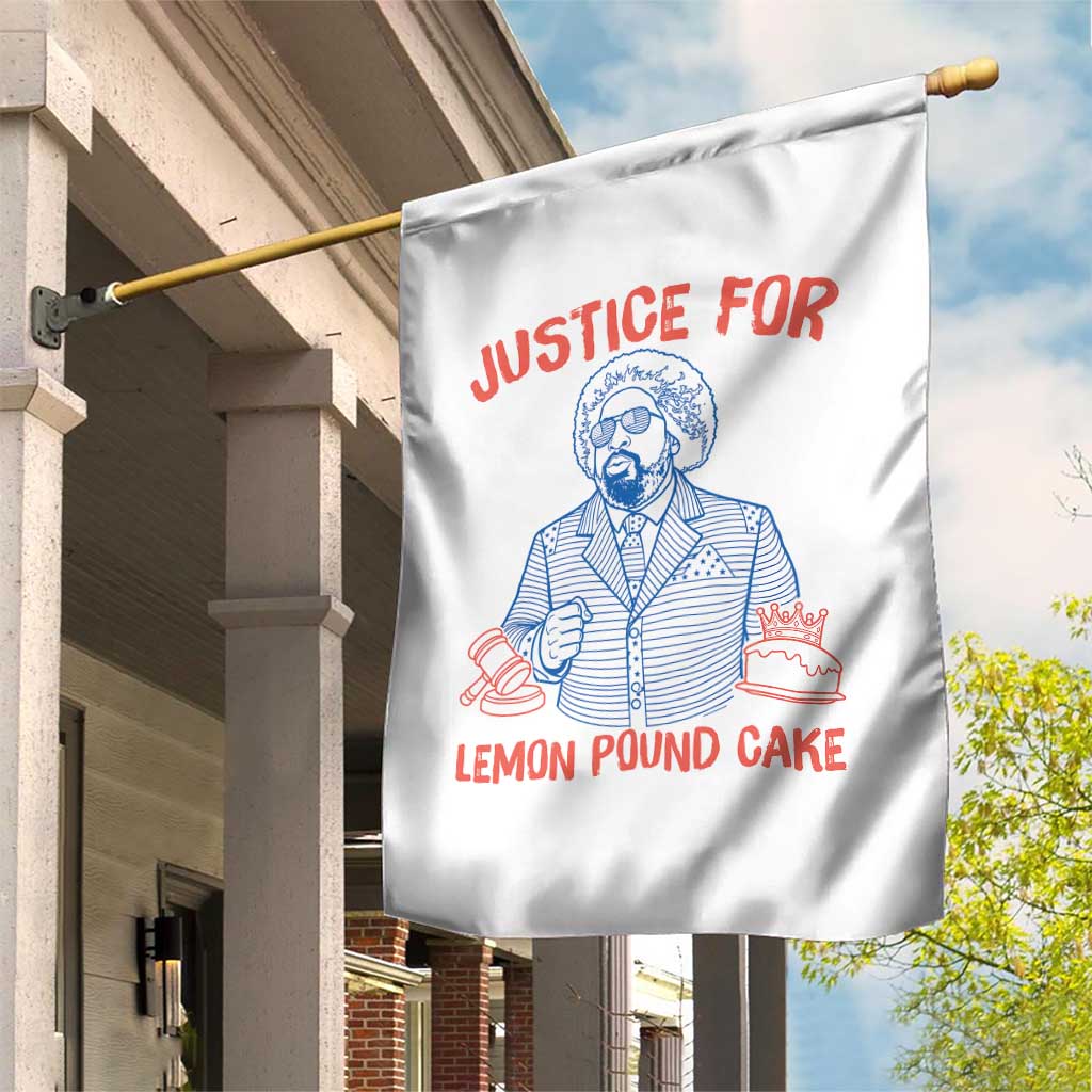 Justice For Lemon Pound Cake Garden Flag Viral Trend Free Speech