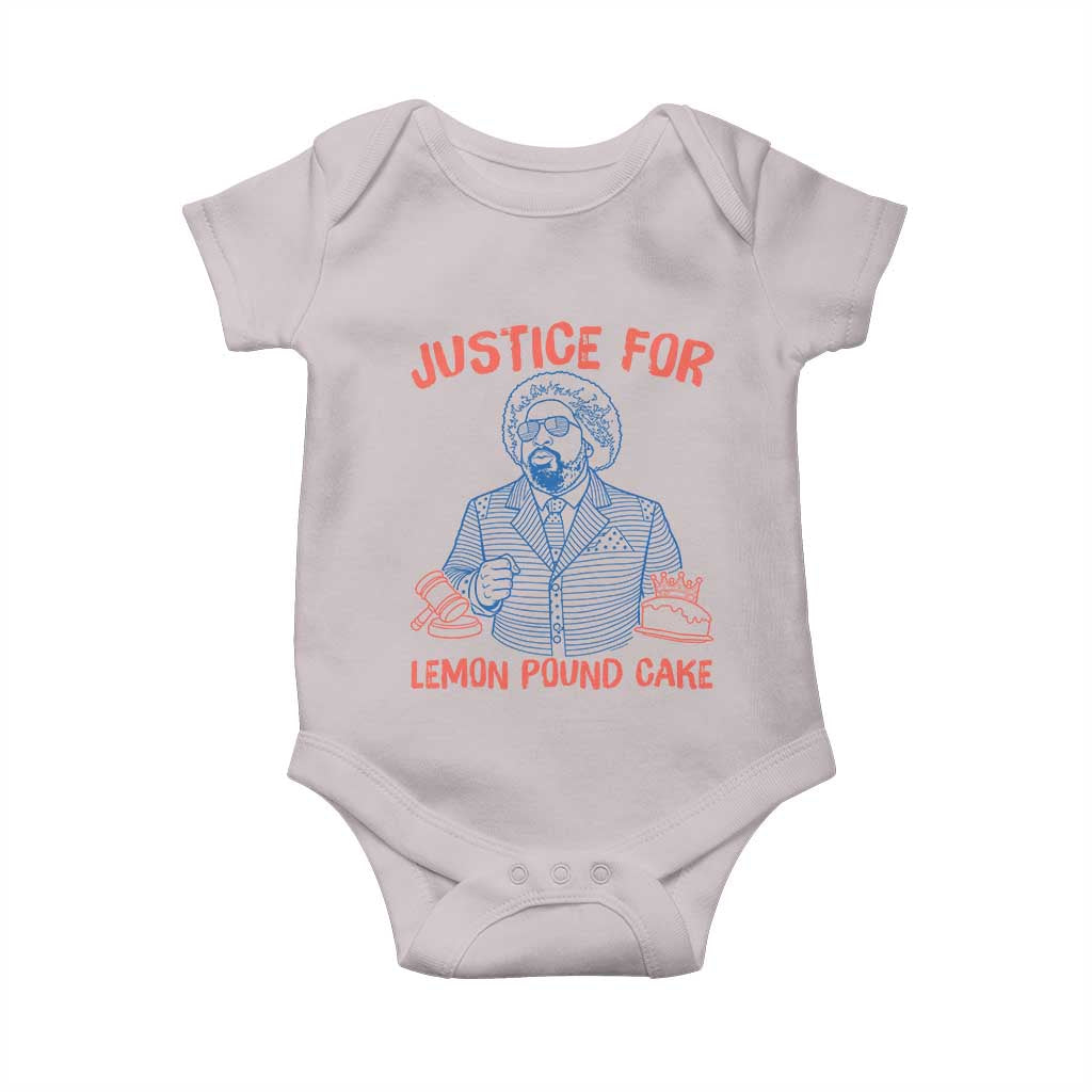 Justice For Lemon Pound Cake Baby Onesie Viral Trend Free Speech